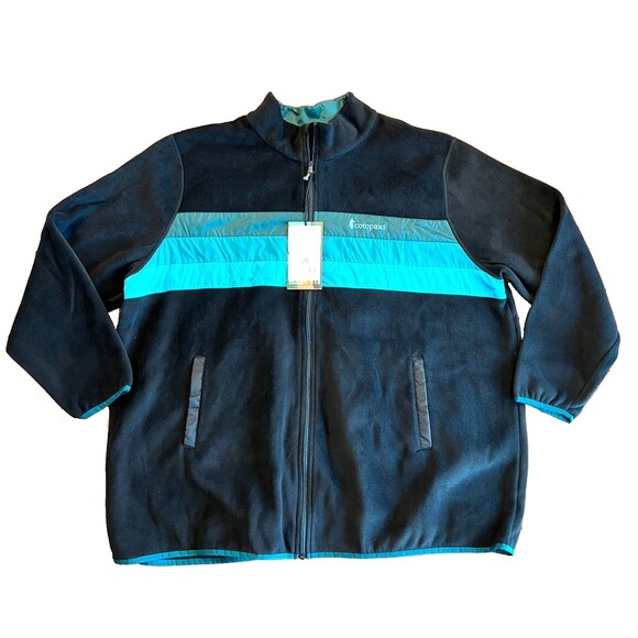 NWT COTOPAXI Women's Plus 4X Teca Fleece Full Zip Jacket Dive In Black Blue - Picture 1 of 8